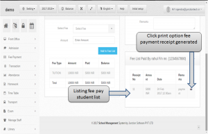 fee paid list