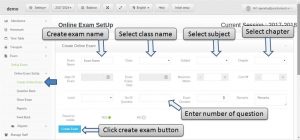 Exam setup