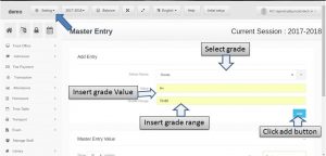 add exam master entry