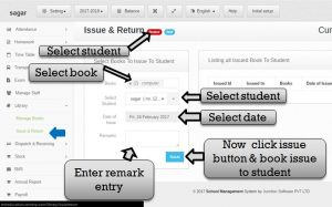 book issue for student