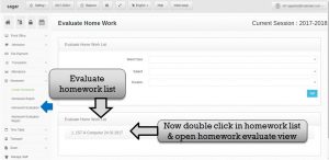 evaluate homework list