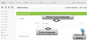 Transportation management system route stoppage