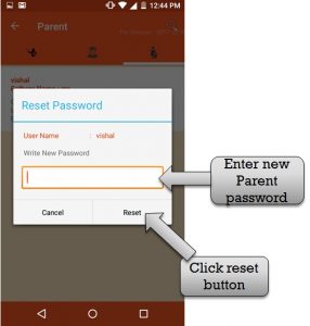 create parent password