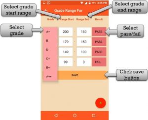 create grade range