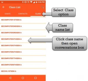 messanger class list