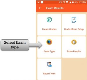 select exam type