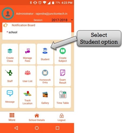 Attendance app | School attendance management app | ZeroERP