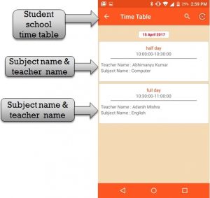 time table slot