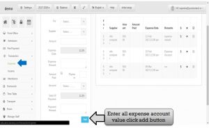 add all expense enter